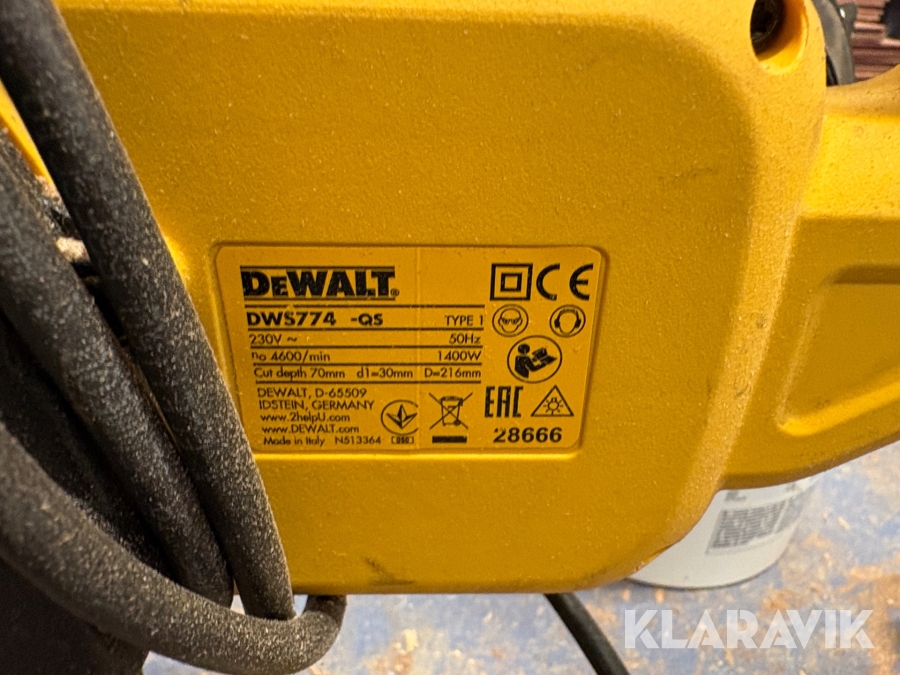 Geringssave DeWalt DES774 & DW700