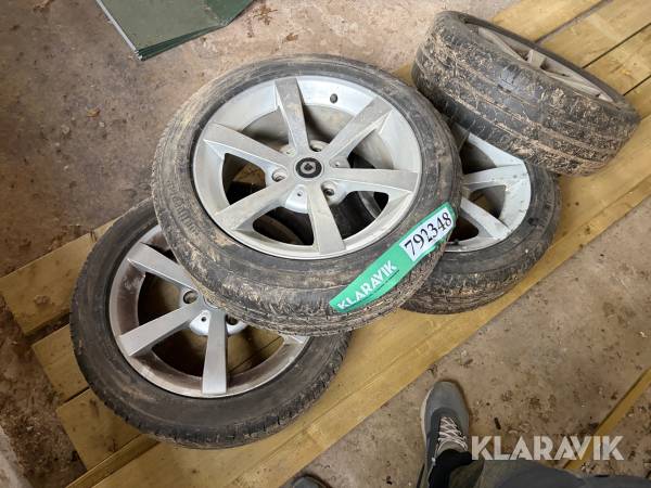 Dæk Continental med fælge til smart  4 styk