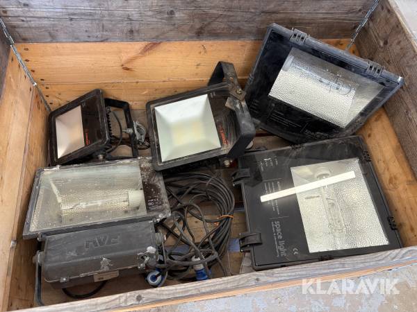 Lot arbejdelamper Ledvance/spaceligth LED og Halogen