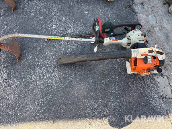 Løvblæser, hækkeklipper og græstrimmer STIHL,metabo