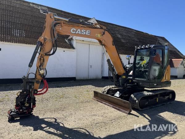 Gravemaskine Case CX90D med rototilt og 3D maskinstyring