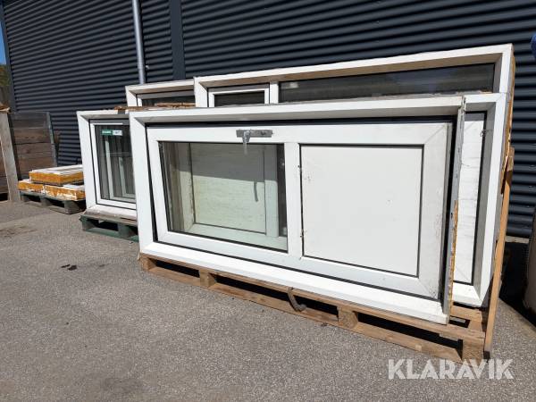 Vinduer og døre plast 16 styk