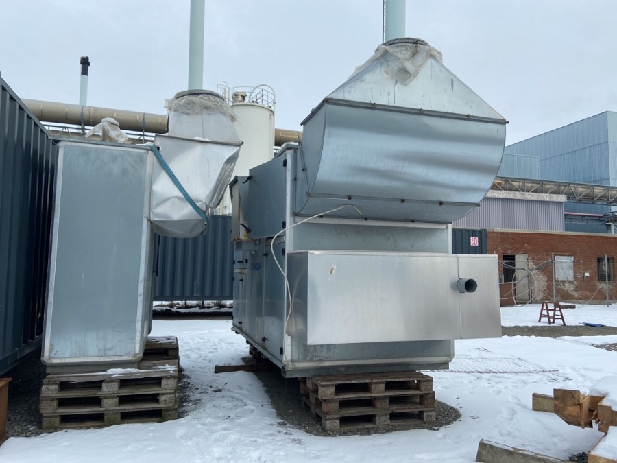 Krydsvarmeveksler dobbeltstående