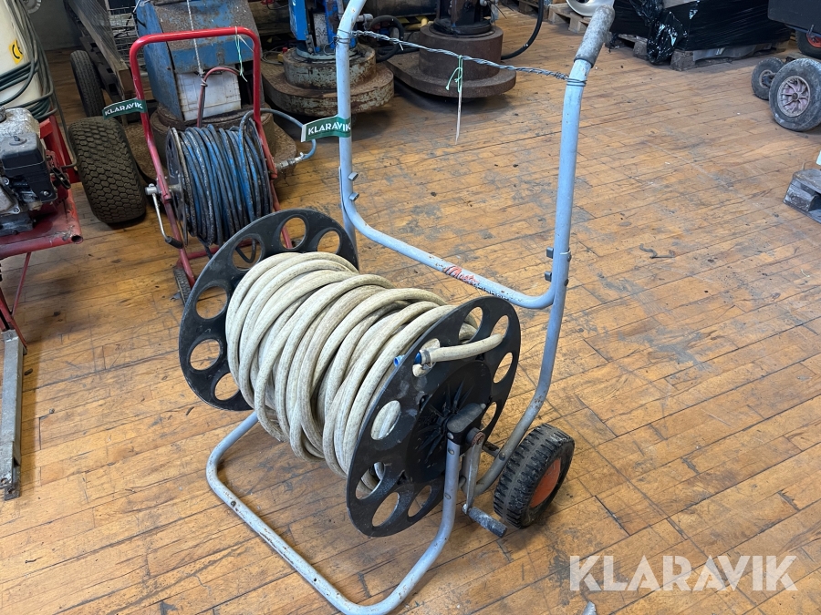 Vandslange med vogn Claber 1”