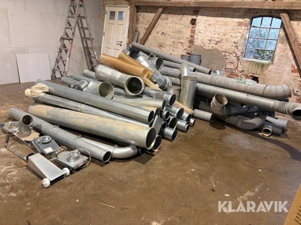 Assorteret rør med 4 automatiske luftspjæld