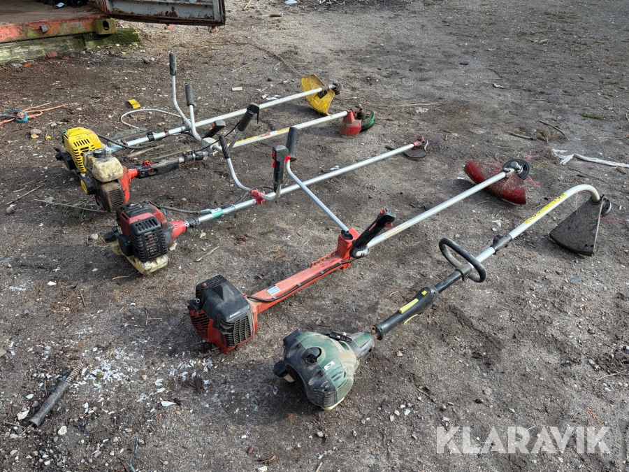 Buskryddere og græstrimmere 5 styk samlet lot