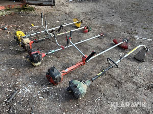 Buskryddere og græstrimmere 5 styk samlet lot