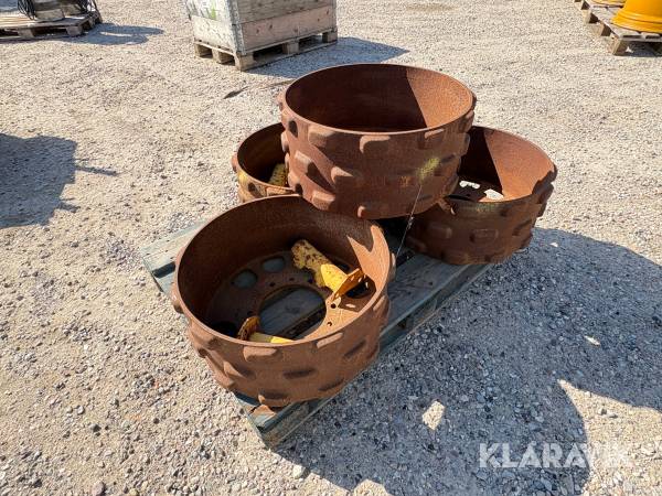 Fælgringe til kompaktor 4 Styk