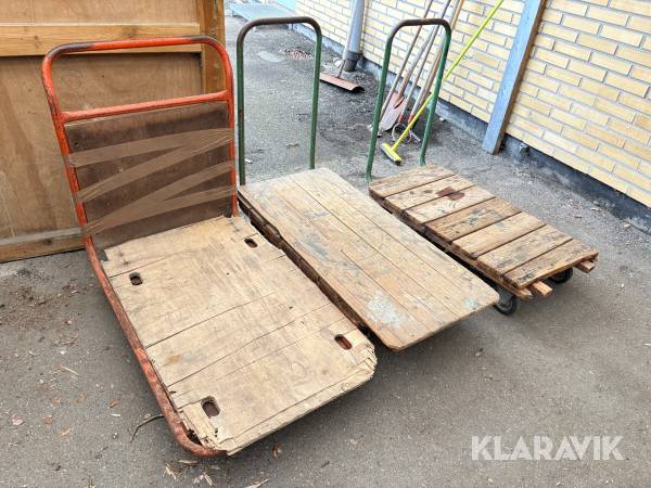Rullevogne 3styk assorteret størrelser