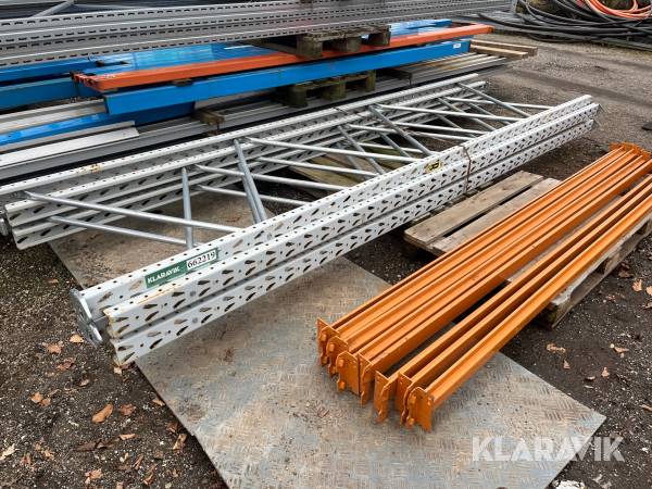 Pallereol med 4 hylder