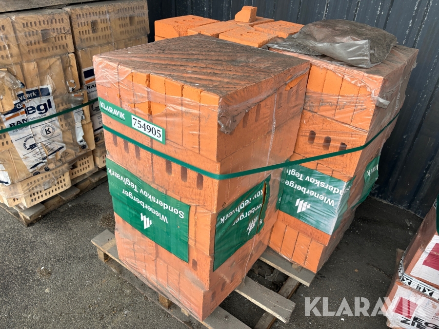 Muresten Wienerberger bredsten skrabet 3-huls 228x169x54 mm- 240 styks