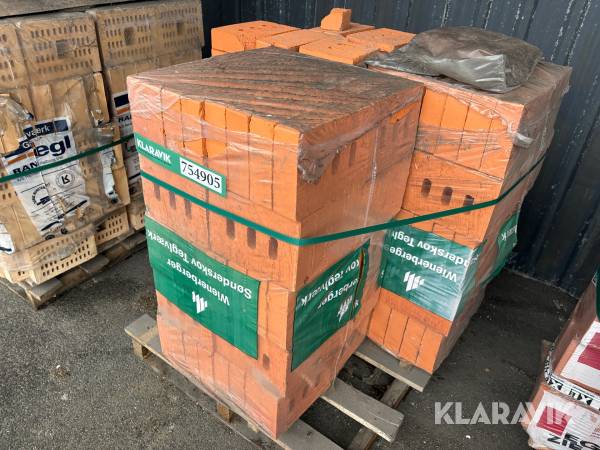 Muresten Wienerberger bredsten skrabet 3-huls 228x169x54 mm- 240 styks