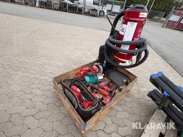 Håndværktøj og støvsuger - 1 palle