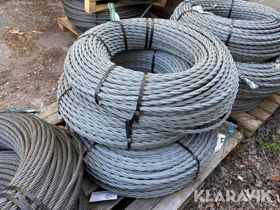 Stålwire Randers reb 6x19 - 3 bundter af 250m, 20mm