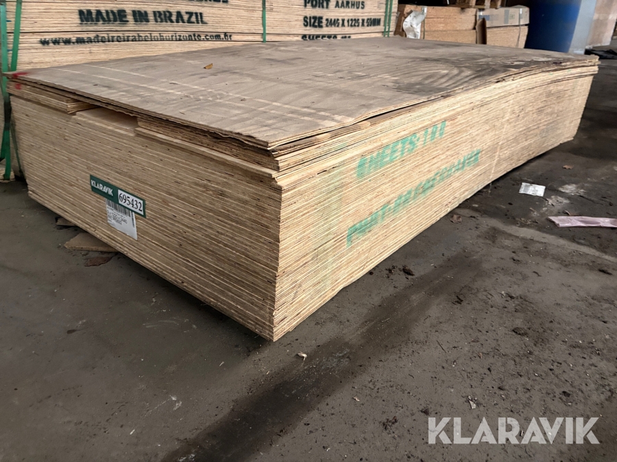 Krydsfiner Elliotis Pine sperrholz cirka 36 styk