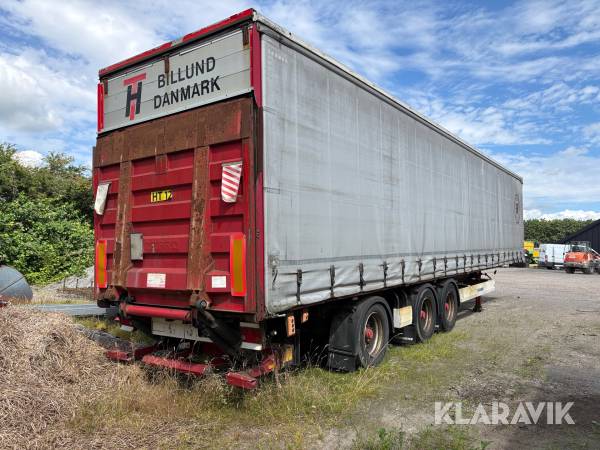 Trailer Krone SD med presseningsopbygning