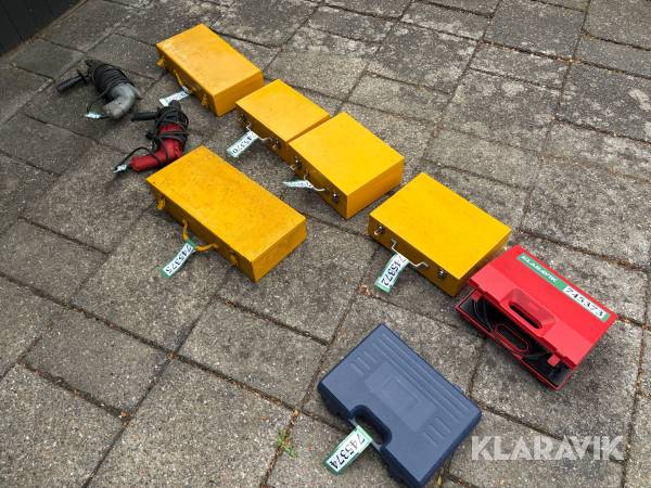 Elektrisk håndværktøj, blandet lot, 9 Styk
