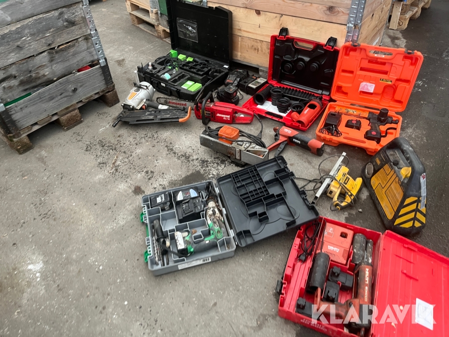 Blandet værktøj Hilti/Tjep/Hitachi 1 palle