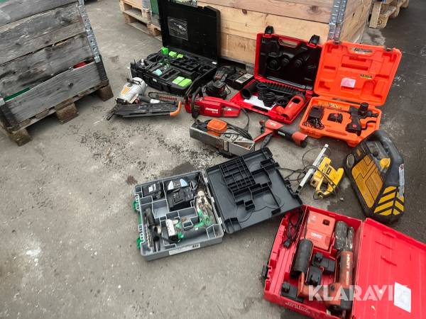 Blandet værktøj Hilti/Tjep/Hitachi 1 palle
