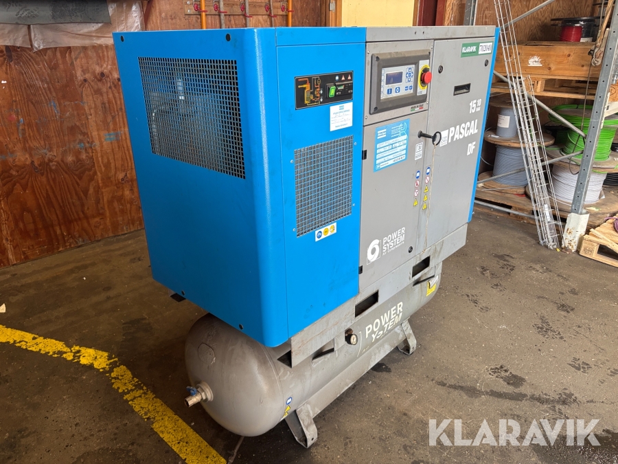 Skruekompressor Power System Pascal 15-10-270 DF Reparationsgenstand