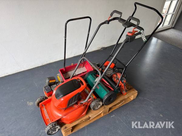 Lot - plæneklippere, motorsave og spreder Husqvarna, Bosch, Echo - 1 palle