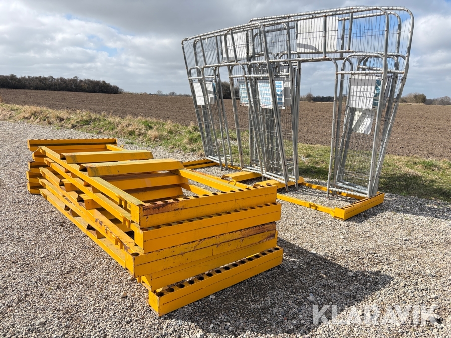 Mobilhegnsstativ 6styk  incl. indgangsmoduler 6styk Bgfix