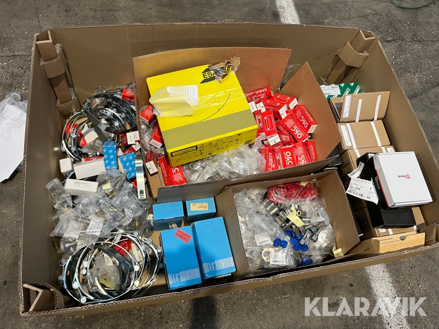 Lot - låsekomponenter, svejsetråd og øvrigt overskud