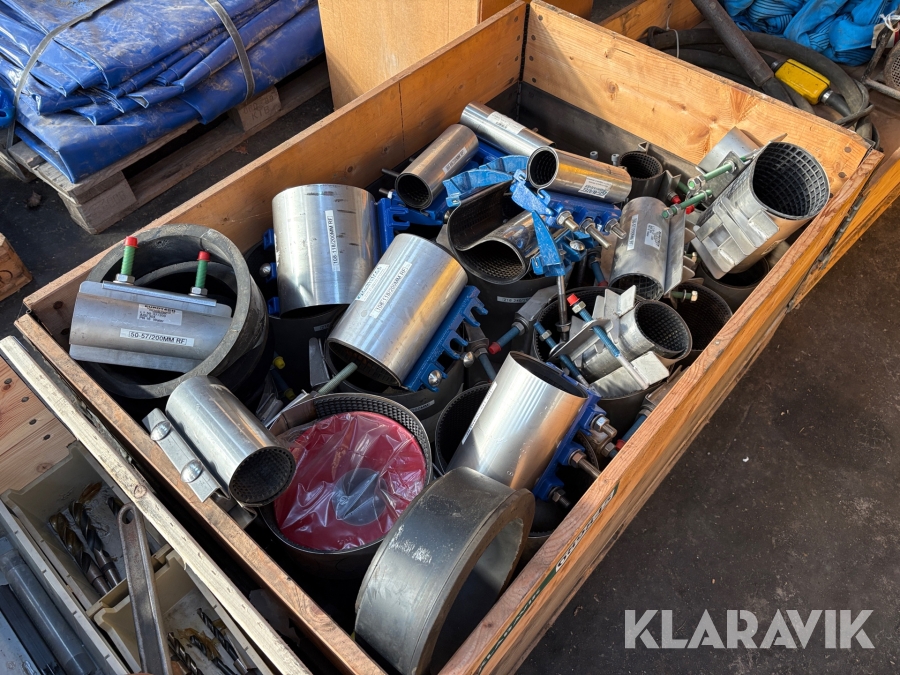 Rørreperationsmuffer Eurotech og Gavatec rørsystemer 1 palle