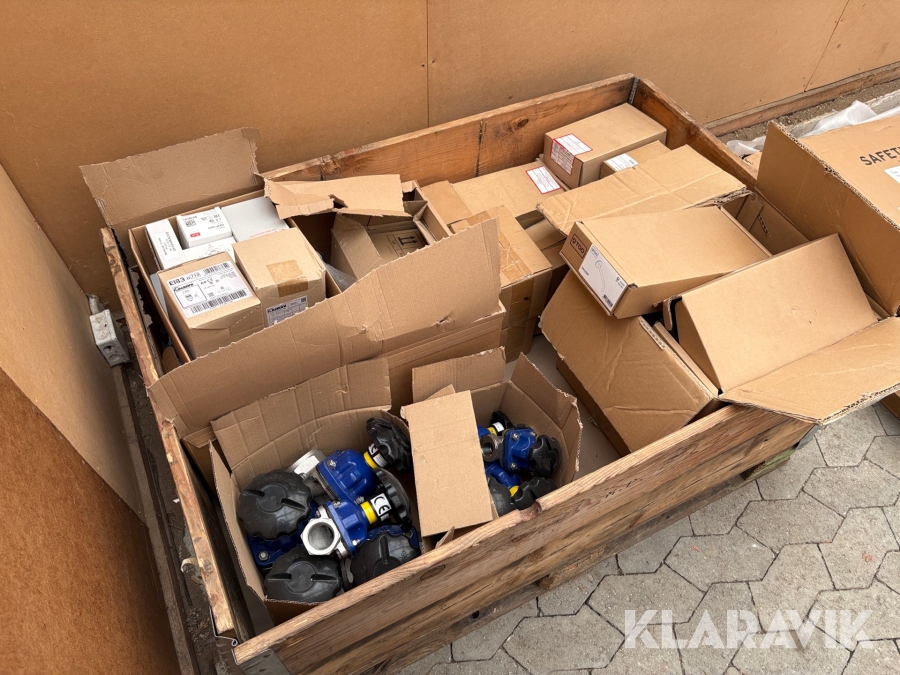 VVS, fittings, ventiler og installationsdele - 1 palle