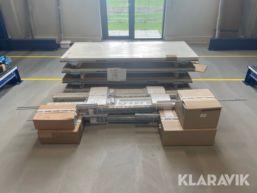 Døre Hörmann STU-1 4 styk. med 4 karme og tilbehør