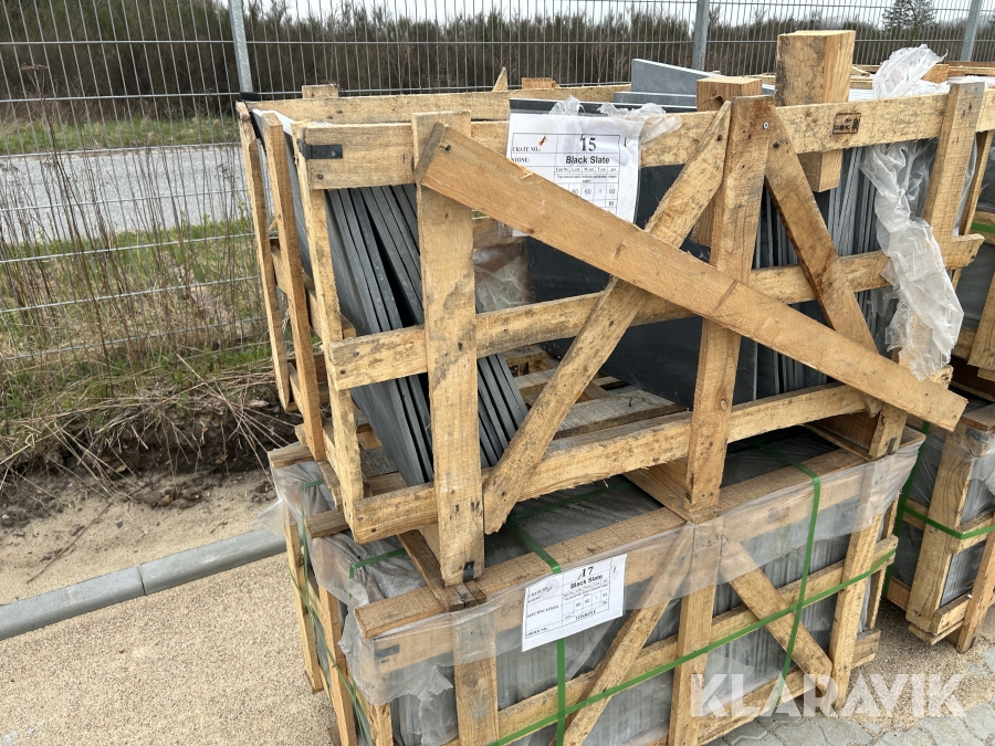 Kinesisk skiffer Black slate, 34m2