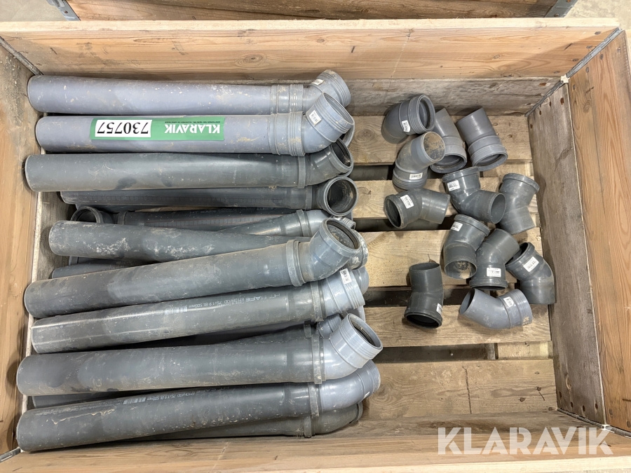 PP afløbsrør Wavin Og HT safe 75x1,9 BL 500 mm, Silkeborg, K