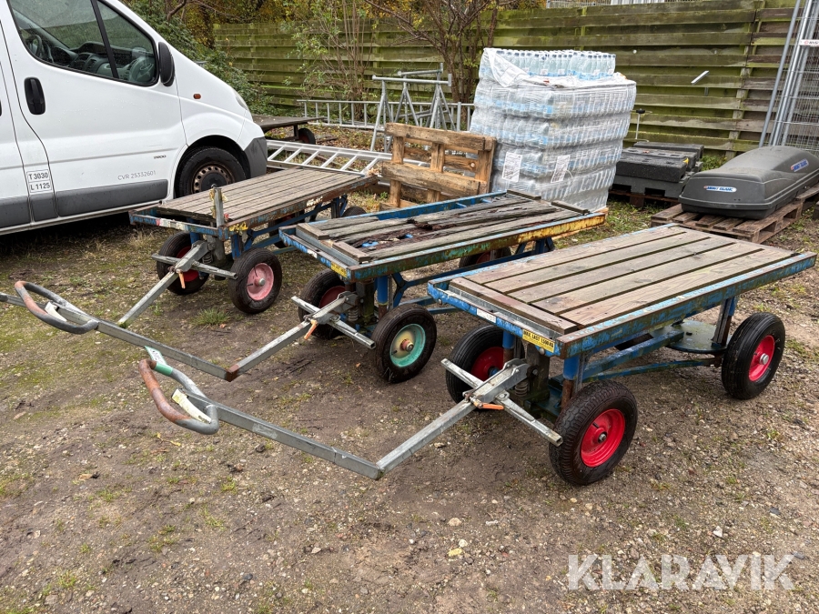 Trækvogne med løft 3 styk ALIA TOOL