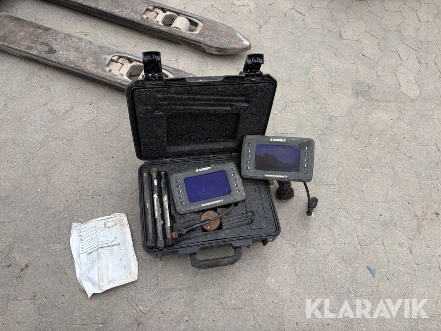 Kabel-/rørlokaliseringssystem Ditch Witch/Subsite Commander 7 SV/SE, 2 displayenheder samt flere sonder/transmittere