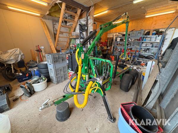 Udkørselsvogn med kran og grab Kellfri 21-SV20