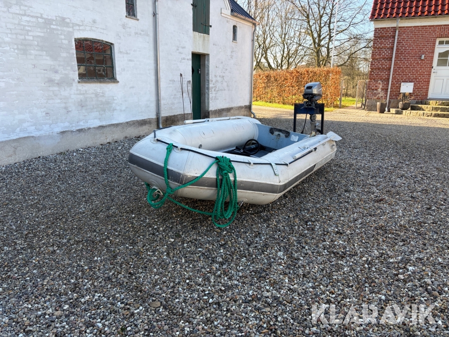 Gummibåd Quicksilver 330 - 6 hk motor medfølger