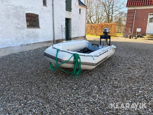 Gummibåd Quicksilver 330 - 6 hk motor medfølger