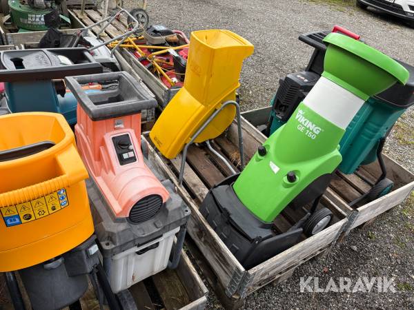 Kompostkværne Bosch, Viking, Makita, Stiga og AL-KO 7 Styk