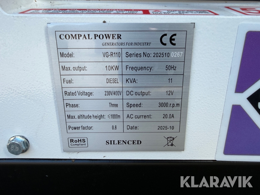 Generator Compal Power VG-R110
