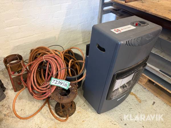Gasvarmer Heatmax - blandet lot med slanger