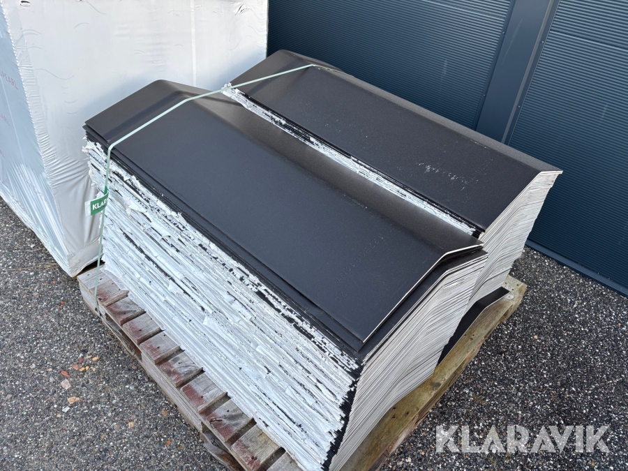 Vinkelrygning 20° Swisspearl 300 mm 20 grader 170 styk sortblå