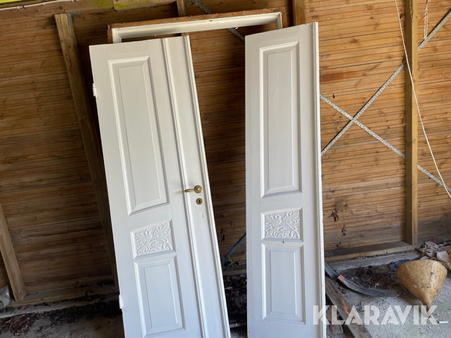 Dobbeltdør med karm