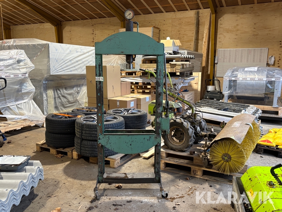 Hydraulik presser manuelt betjent