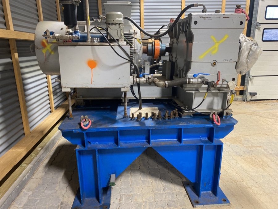 Elmotor og hydraulikpumper med gear