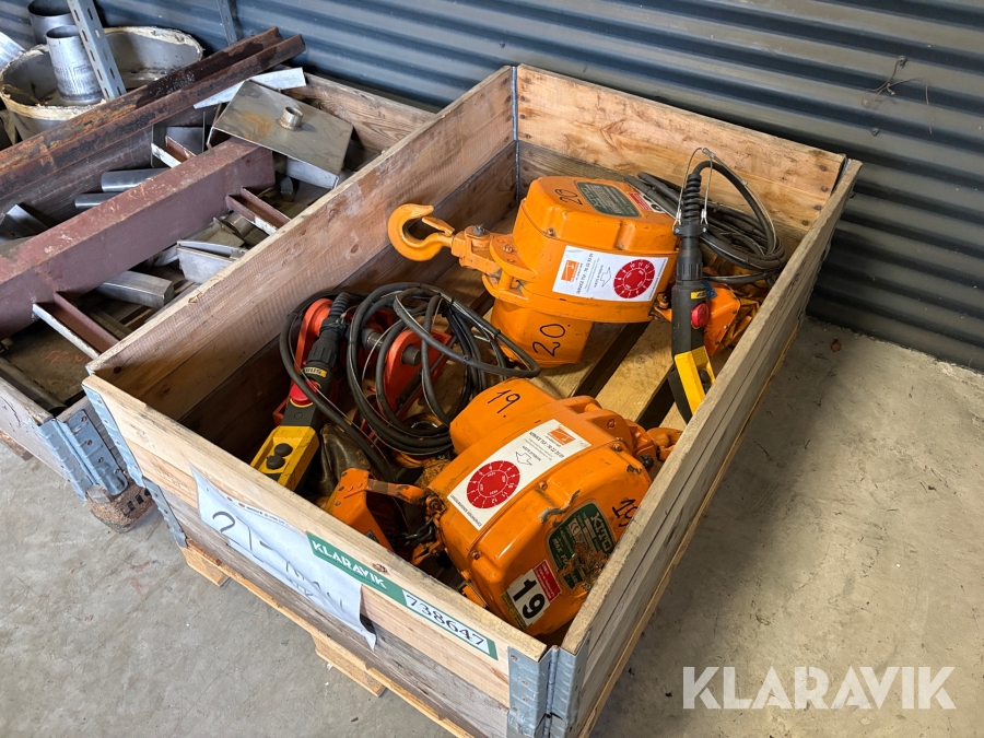 Krantaljer Kito K10-6,5F 2 stk, 2 tons