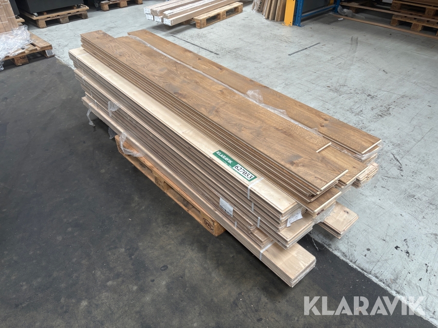 Eg olieret 2-lags plankegulv 35 m2