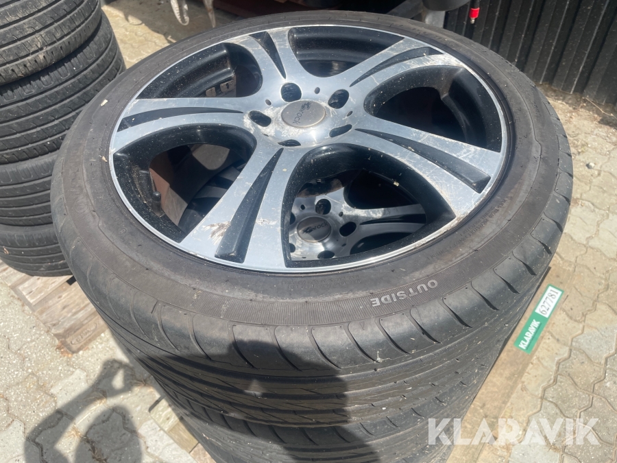 Dæk og fælge Brock 19” 4 styk