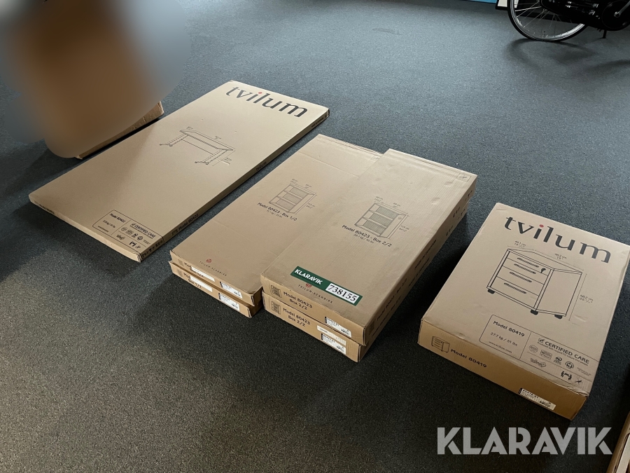 Kontormøbler Tvilum sort