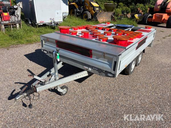 Skiltevogn Vezeko 750kg - med bremser
