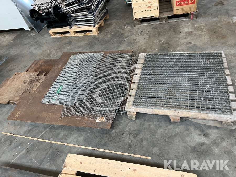 Stålplader, gitter og rist